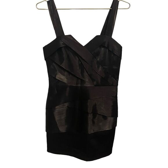 Armani Exchange Black Mini Bandage Style Dress Black Size 4 - Picture 1 of 8